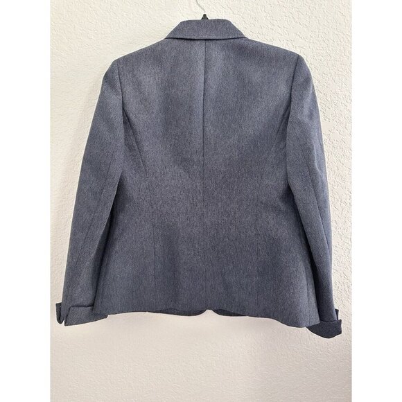 Le Suit Women's Blazer Jacket Size 4 Chambray Blue 3-Buttons Career Officewear‎ - Picture 5 of 9